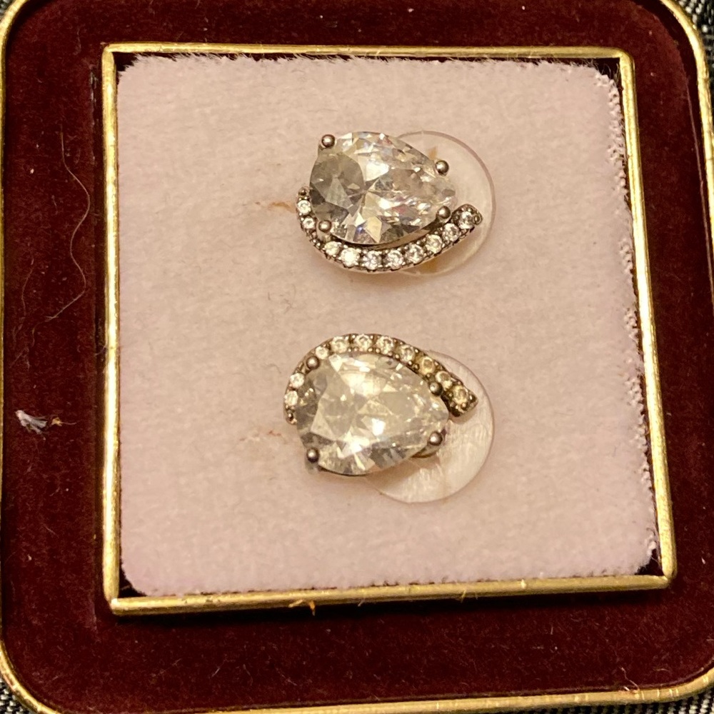 Crystal and Silver Earrings